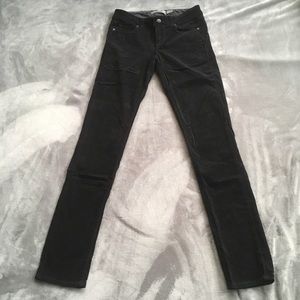 Paige black corduroy skyline jeans